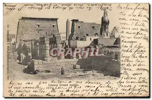 Cartes postales Egypte Egypt Louxor Grand temple