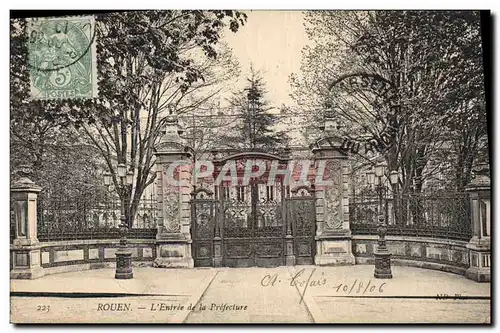 Cartes postales Rouen L'entree de la Prefecture
