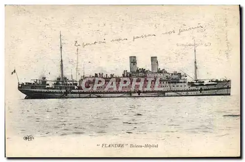 Ansichtskarte AK Bateau de guerre Flandre Bateau Hopital