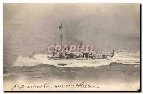 Cartes postales Bateau de guerre La Flibustier Torpilleur de haute mer