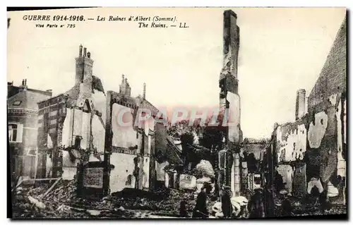 Ansichtskarte AK Militaria Les ruines d'Albert Somme