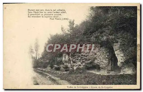 Cartes postales Grotte de St Gregoire Vallee de St Gregoire Grottes