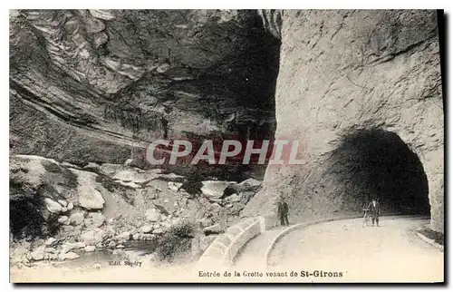 Cartes postales Grotte Grottes Entree de la grotte venant de St Girons