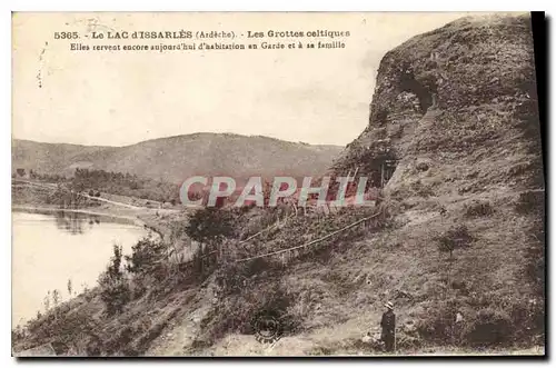 Ansichtskarte AK Grotte Grottes Le Lac d'Issarles Les grottes celtiques