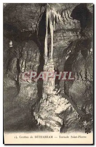 Cartes postales Grotte Grottes de Betharram Torsade Saint Pierre