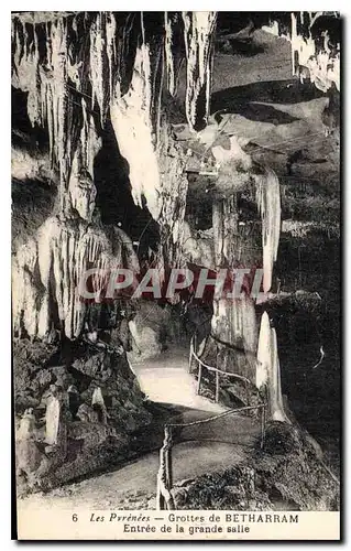 Cartes postales Grotte Grottes de Betharram Entree de la grande salle