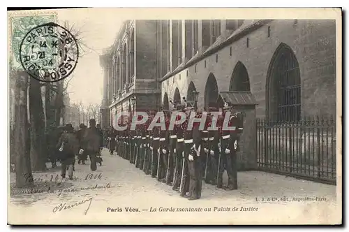 Ansichtskarte AK Paris Vecu La Garde montante au palais de justice Militaria