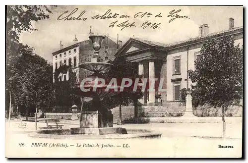 Cartes postales Privas Ardeche Le Palais de Justice