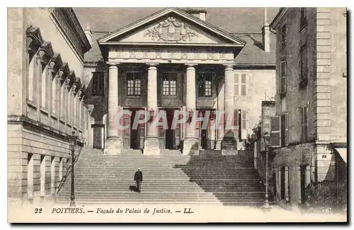 Ansichtskarte AK Poitiers Facade du palais de Justice