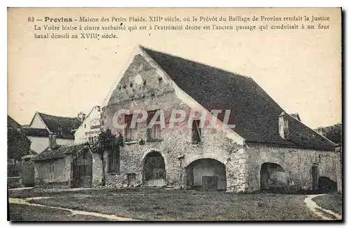 Cartes postales Provins Maison des petits Plaids