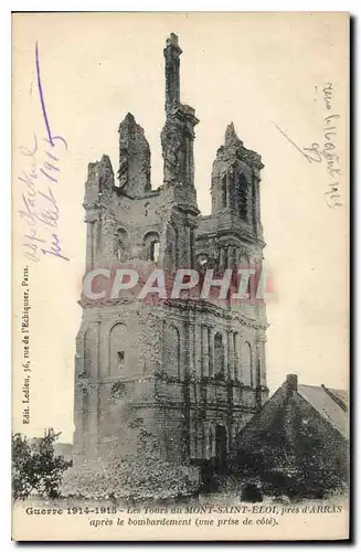 Ansichtskarte AK Militaria Guerre 1914 1915 Les Tours du Mont Saint Eloi pres d'Arras