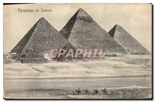 Cartes postales Egypt Egypte  Pyramide de Sahara