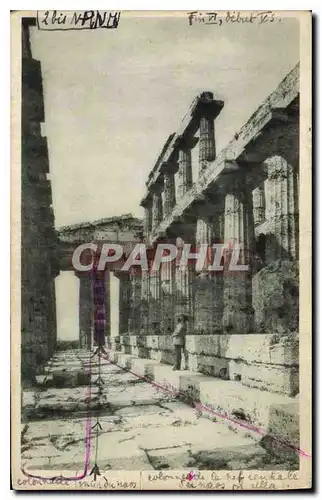 Cartes postales Egypt Egypte  Enseignement des Beaux Arts Histoire de l'Art Interieur Temple Pestum