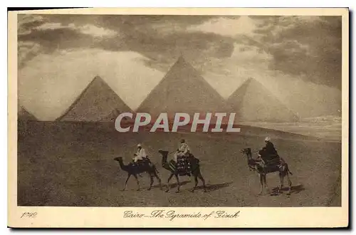 Ansichtskarte AK Egypt Egypte  The pyramids ogf Gizeh