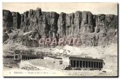 Ansichtskarte AK Egypt Egypte  Thebes Temple of Der el Barhi