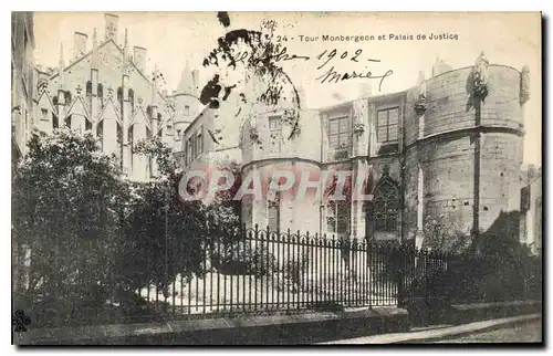 Cartes postales Palais de Justice Poitiers Tour Monbergeon