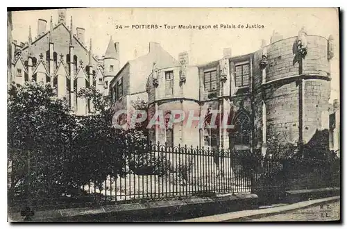 Cartes postales Palais de Justice Poitiers Tour Monbergeon