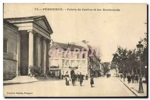 Cartes postales Palais de Justice et les boulevards Perigueux