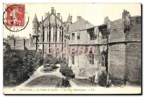 Cartes postales Palais de Justice Poitiers La Tour Maubergeon