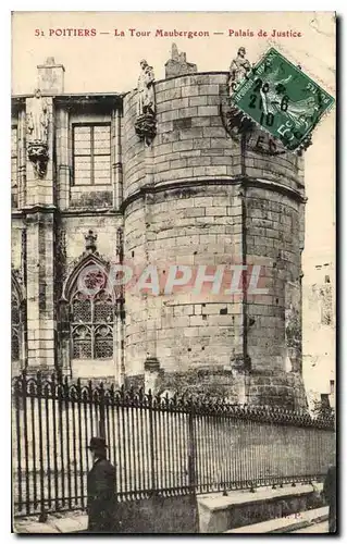 Cartes postales Palais de Justice La Tour Maubergeon Poitiers