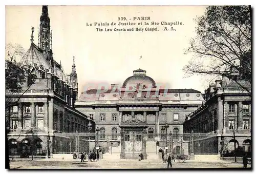 Cartes postales Palais de Justice et la Sainte Chapelle Paris