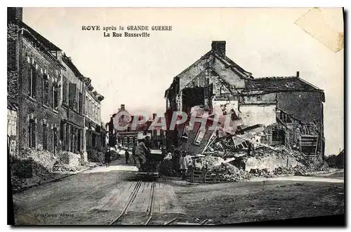 Ansichtskarte AK Militaria Roye La Rue Basseville