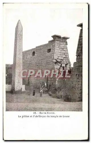 Cartes postales Egypt Egypte Le pilone et l'obelisque du temple de Luxor