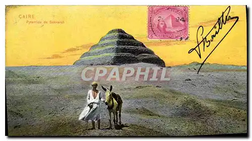 CARTE MAXIMUM Egypt Egypte Caire Pyramide de Sakkarah