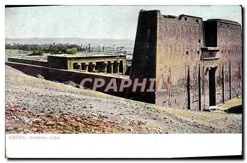 Cartes postales Egypt Egypte Edfou General View