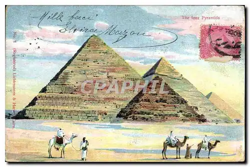CARTE MAXIMUM Egypt Egypte The four Pyramids