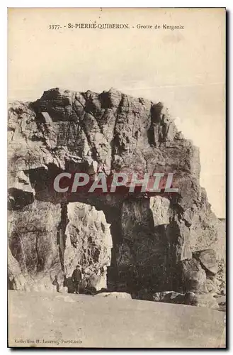 Cartes postales Grotte de Kergroix St Pierre Quiberon Grottes