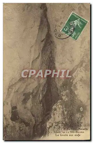 Cartes postales Grotte aux oeufs Foret de la Ste Baume Grottes