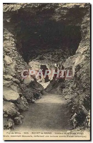 Cartes postales Grotte Rouge Grottes Royat les Bains