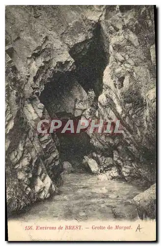 Cartes postales Grotte de Morgat Environs de Brest Grottes