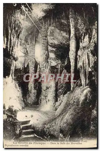 Cartes postales Grotte de Presque Salle des merveilles Grottes