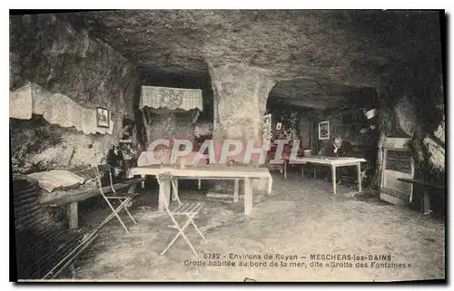 Cartes postales Grotte Grottes Environs de Royan Meschers les Bains Grotte des fontaines
