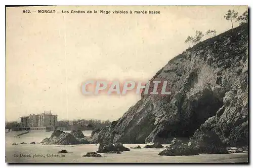 Cartes postales Grotte Morgat Les Grottes de la plage visibles a maree basse