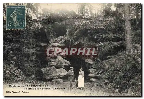 Ansichtskarte AK Grotte Grottes Environs de Farmoutiers Chateau des Coteaux