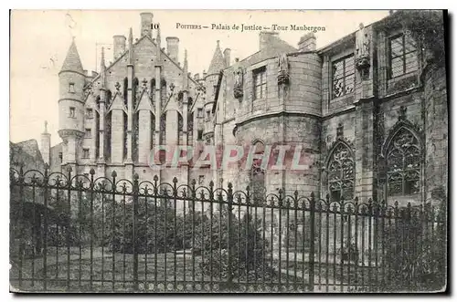 Cartes postales Palais de Justice Tour Maubergon Poitiers