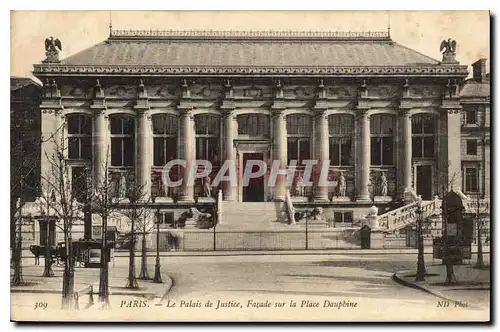 Ansichtskarte AK Palais de Justice Facade sur la Place Dauphine Paris