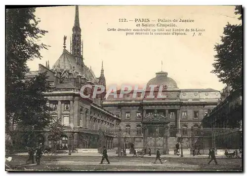 Ansichtskarte AK Palais de Justice et Sainte Chapelle Paris