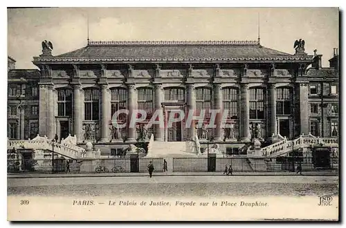 Ansichtskarte AK Palais de Justice Facade sur la Place Dauphine Paris