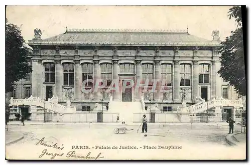 Ansichtskarte AK Palais de Justice Place Dauphine Paris