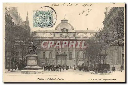 Cartes postales Palais de Justice Paris Militaria