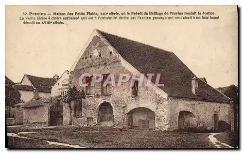 Ansichtskarte AK Palais de Justice Provins Maison des Petits Plaids