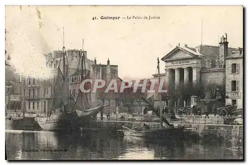 Cartes postales Palais de Justice Quimper Bateaux