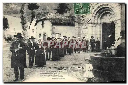 Cartes postales Folklore Auvergne une noce de chez nous