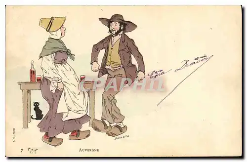 Cartes postales Folklore Auvergne