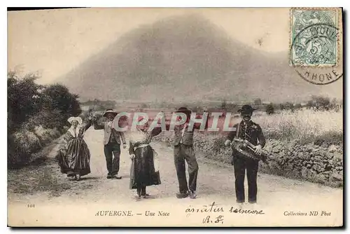 Ansichtskarte AK Folklore Auvergne une Noce