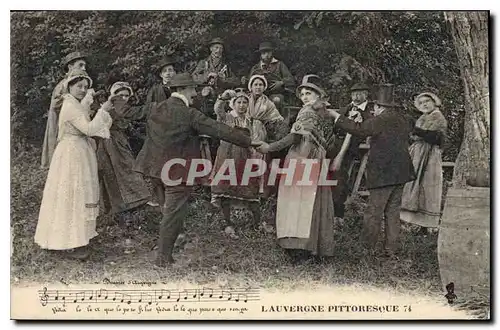 Ansichtskarte AK Folklore L'Auvergne Pittoresque